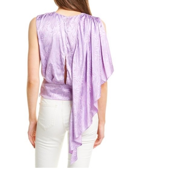 NWT Ronny Kobo Patricia Silk-Blend Top - Picture 2 of 8